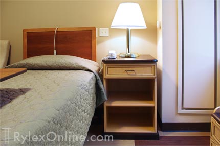 Senior Living Bedside Table with Soft Counter Edges