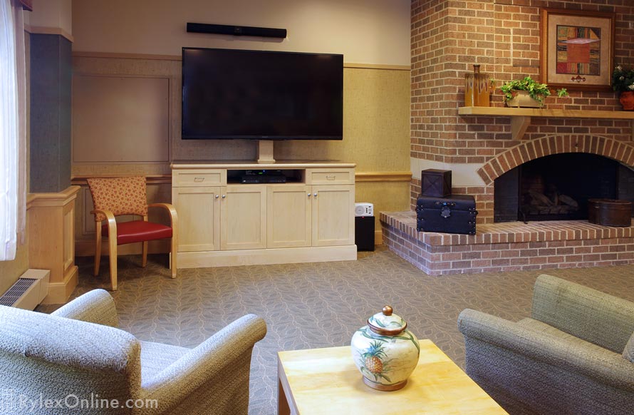 TV Media Cabinet in Assisted Living Center