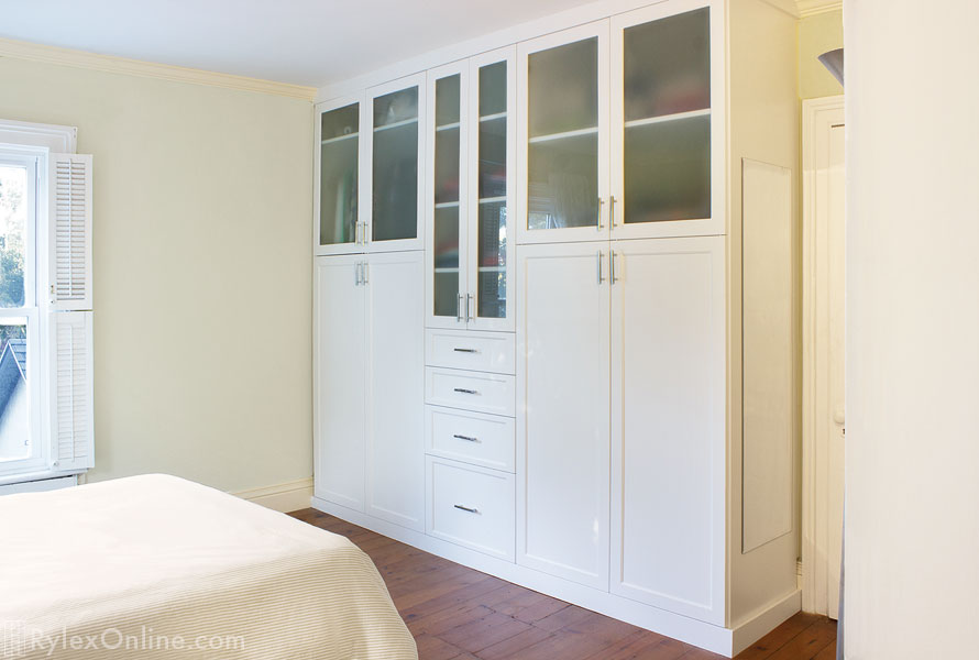 Additional Storage with a Wardrobe on a Wall