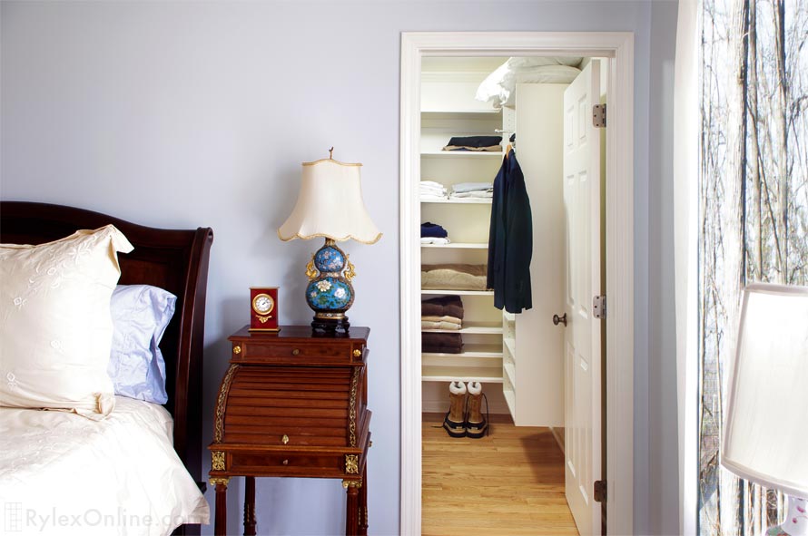 Men's Closet with Adjustable Shelf Cabinets