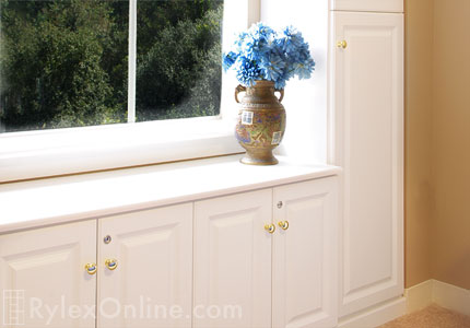 Custom Bedroom Window Cabinets