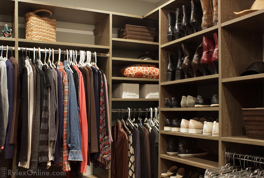Master Closet with Adjustable Shelves