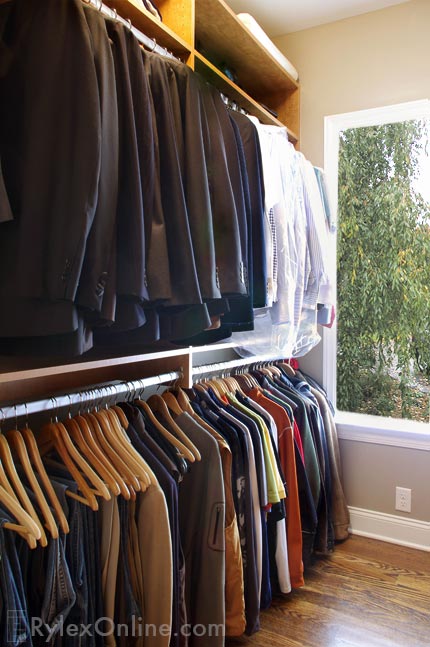 Individual Closet Space for Him