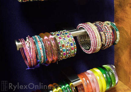 Bangle Bracelet Cabinet Velvet Lined Close Up