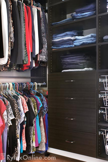 Closet Shelving and Cabinets for Wardrobe