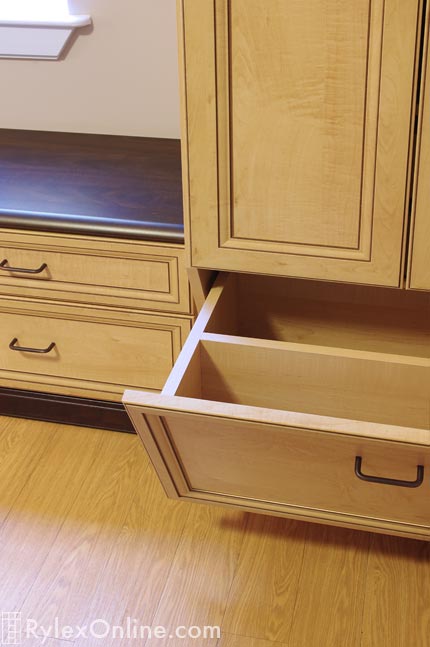 Divided Cabinet Drawer for Convenience in our Assisted Living Furniture