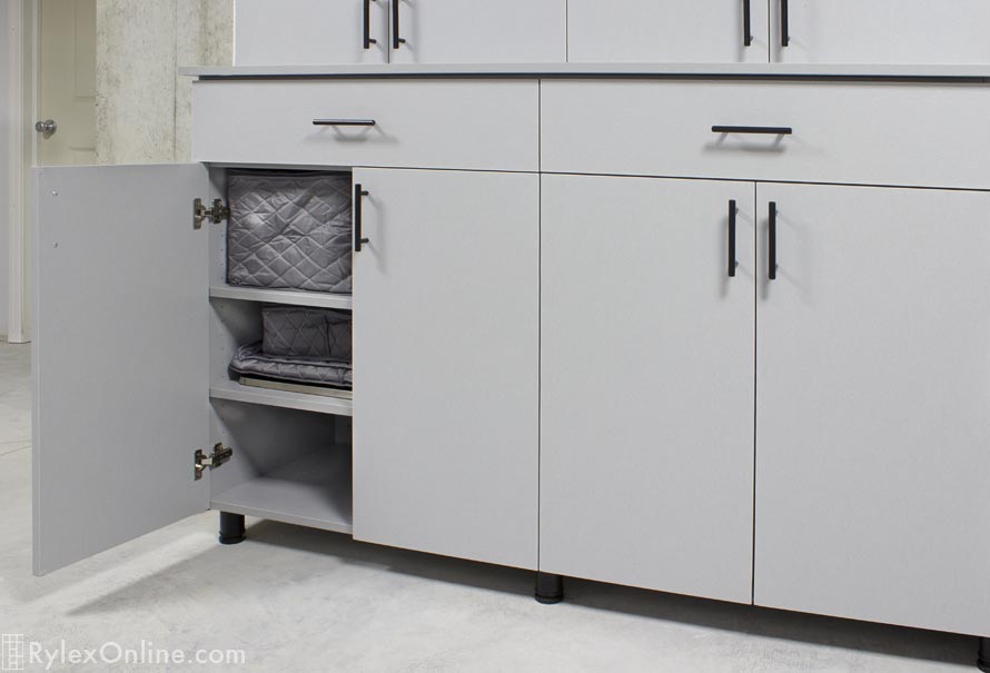 Basement Cabinets with Drawers