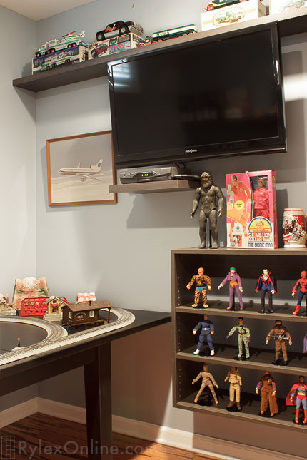 Floating Display Shelves for Action Figure Collection