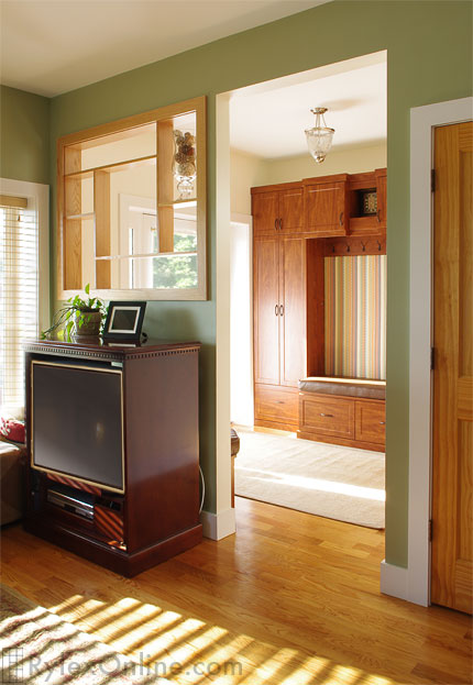 View of Entryway Cabinet with Shoe and Boot Storage