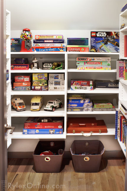 Storage Closet for Legos, Games and Toys