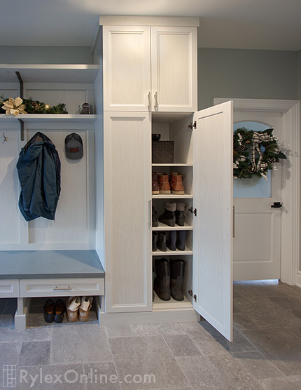 Mudroom Cabinet for Boot Storage