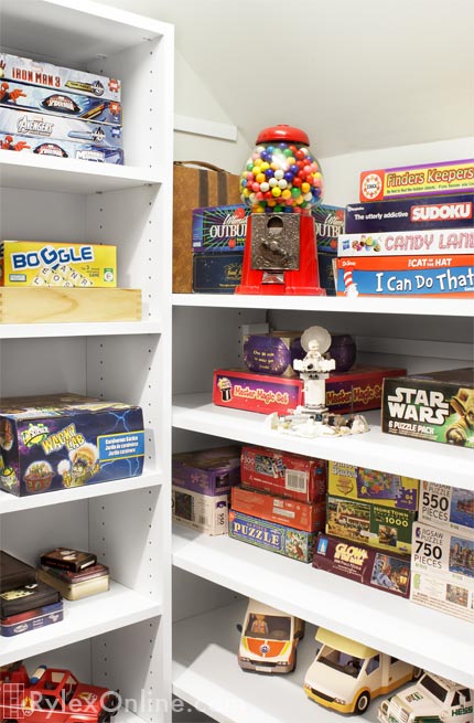 Storage Closet for Board Games and Toys