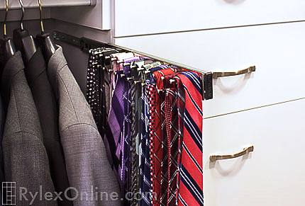 Sliding Custom Tie Rack