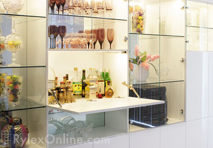 Display Hutch with Low Voltage Lighting
