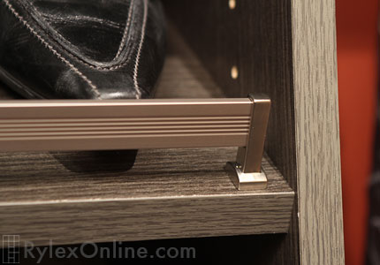 Close on Omni Track Angled Shoe Shelves
