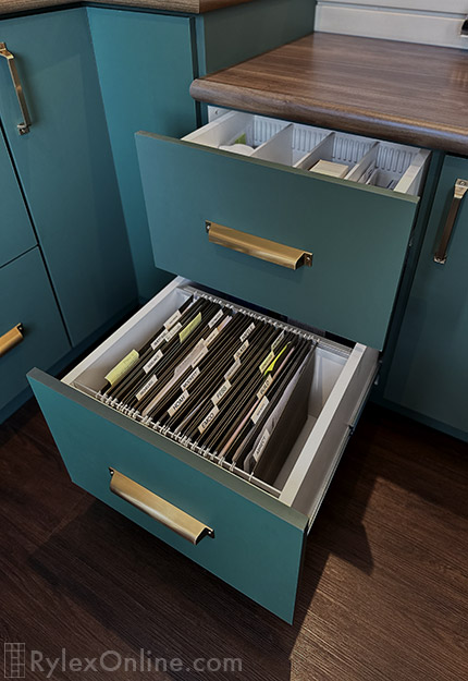 Office File Drawer and Drawer with Dividers