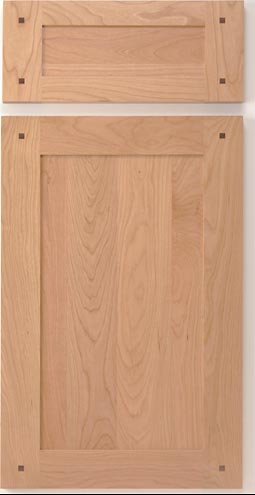 Amesbury with Pegs Solid Wood Cabinet Door