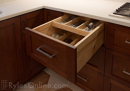 Double Cutlery Drawer with Dividers