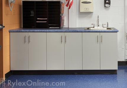 Classroom Cabinet with Sink and Counter