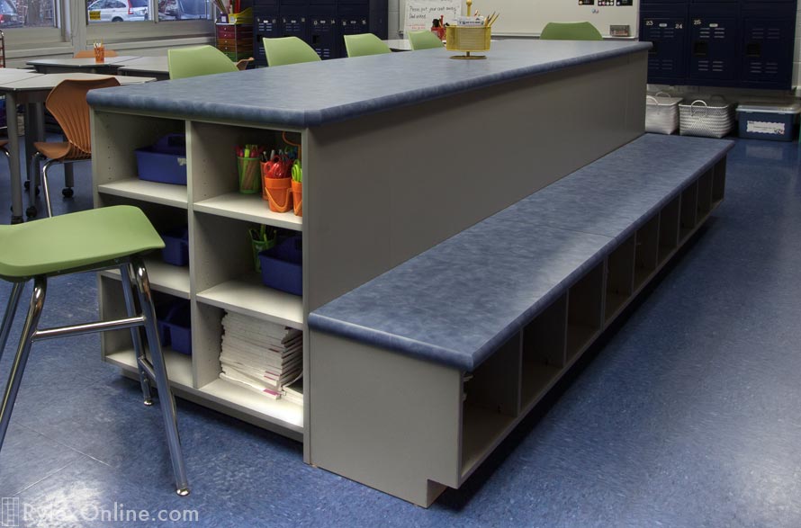 Learning Center Furniture with Storage Close Up