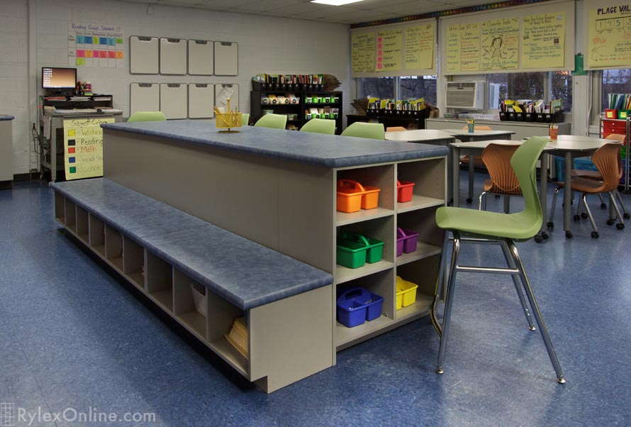 Multi-Purpose Classroom Furniture with Targeted Storage