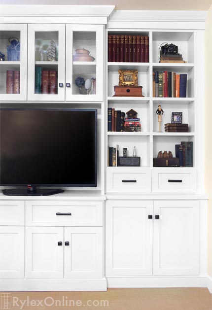 Entertainment Center with Display Shelves