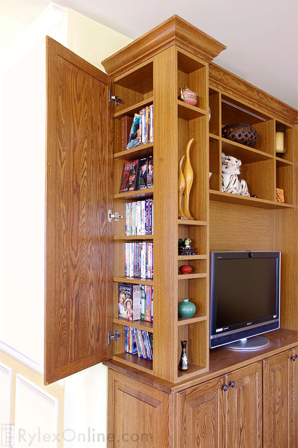 Entertainment Cabinet with Home Media Storage