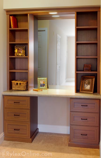 Matching Vanity Cabinet with Mirror
