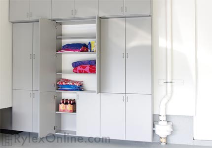 Closed Garage Storage Cabinets with Adjustable Shelves