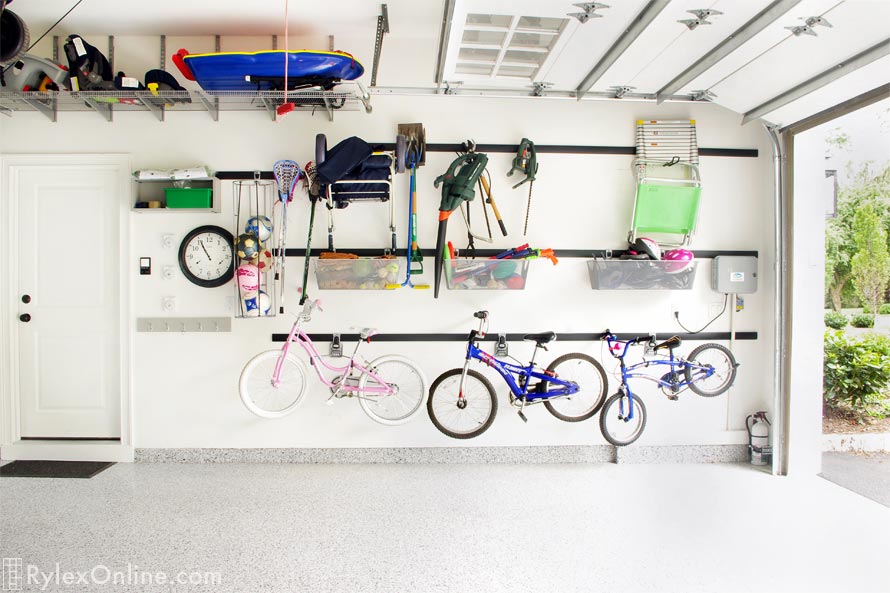 Fast Track Wall Mounted Systems for Garage Bike Storage