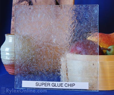 Super Glue Chip Textured Cabinet Glass