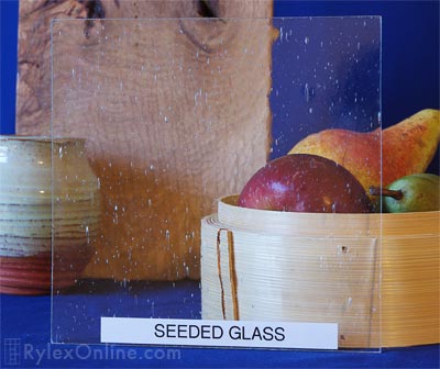 Seeded Glass Cabinet Door Insert