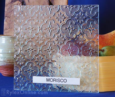 Morisco Textured Cabinet Glass