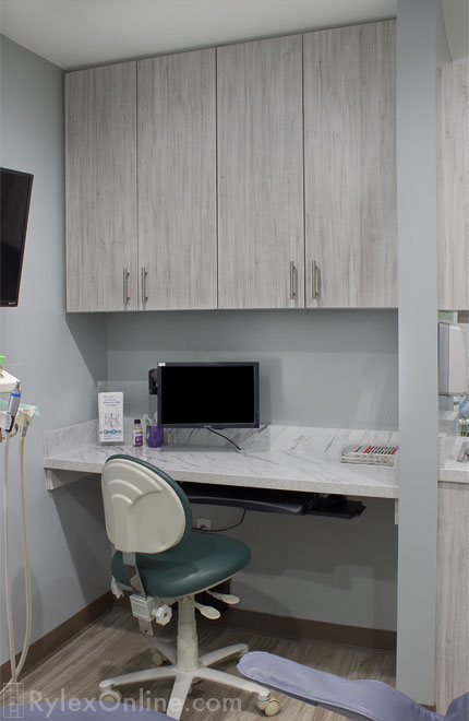 Melamine Dental Office Cabinet with Workstation