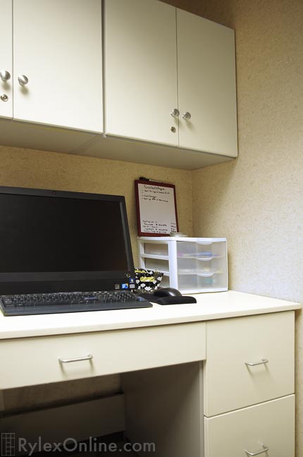 Medical Office Desks with Cabinets