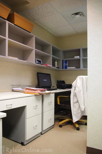 Medical Office Shelves and Desks