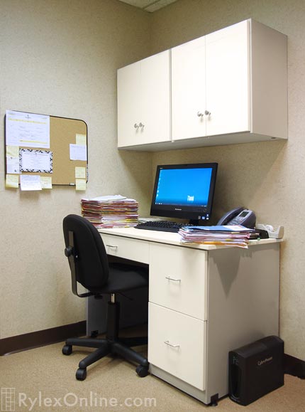 Medical Desk and Cabinets