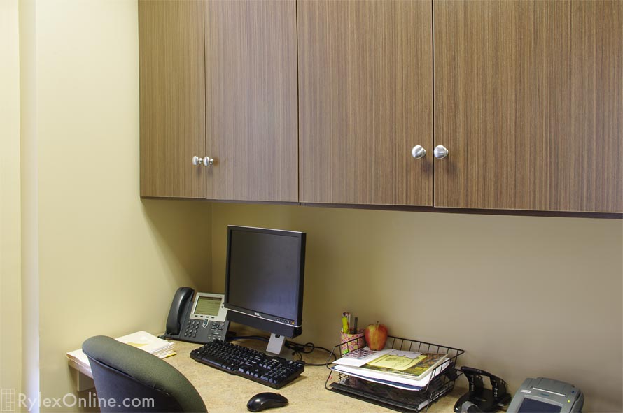 Medical Office Cabinets with Open Shelves