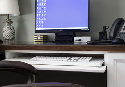 Sliding Concealed Keyboard Desk Tray
