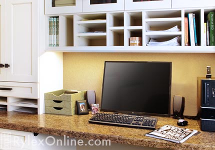 Home Office Seamless Corkboard Backsplash