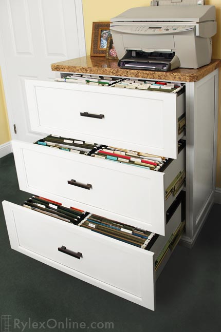 Lateral File Cabinet with Full Extension Slides