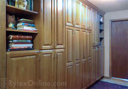 Multi-Purpose Office Storage Cabinets with Open Shelving