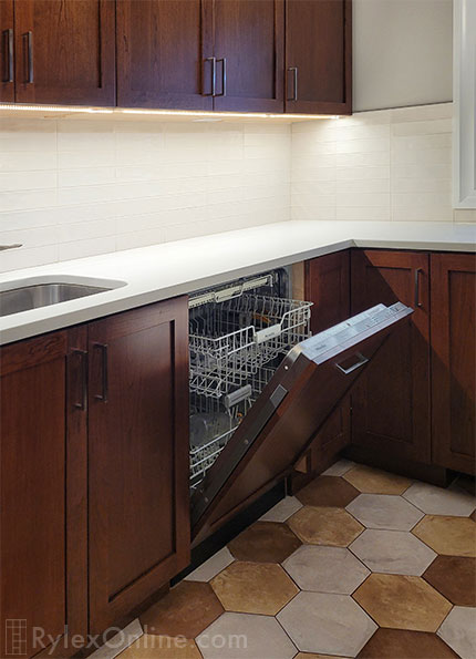 Dishwasher Appliance Panel Matches Cabinetry