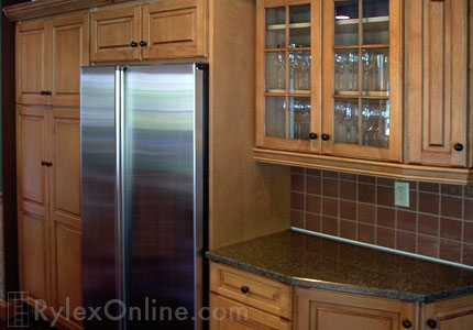 Kitchen Cabinets with Glass Door Inserts