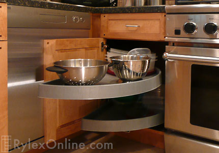Kitchen Corner Cabinets with Lazy Susan
