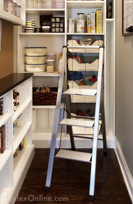 Slim Line Step Ladder for Kitchen Pantry