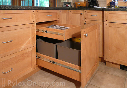 Kitchen Recycle Pullout Cabinet