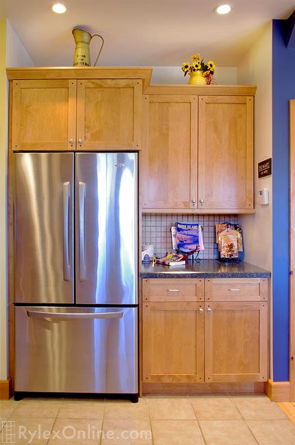 Refrigerator Cabinets Kitchen Storage