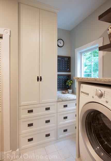 Convenience of Laundry Room Pantry