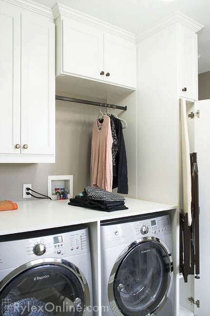 Foldaway Ironing Board Laundry Cabinet